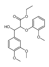 Ethyl 3-(3,4-dimethoxyphenyl)-3-hydroxy-2-(2-methoxyphenoxy)propanoate Structure