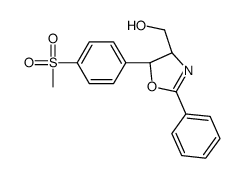 [(4R,5R)-5-(4-methylsulfonylphenyl)-2-phenyl-4,5-dihydro-1,3-oxazol-4-yl]methanol Structure