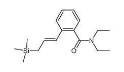 N,N-diethyl-o-(3-(trimethylsilyl)allyl)benzamide结构式