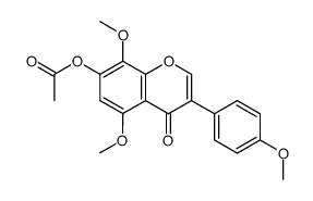 7-Acetoxy-5,8,4'-trimethoxy-isoflavon Structure