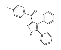 (4,5-diphenyl-1H-pyrazol-3-yl)(p-tolyl)methanone结构式