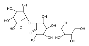 (2S,3R)-butane-1,2,3,4-tetrol,(2R,3S,4R,5R)-3,4,5,6-tetrahydroxy-2-[(2R,3S,4R,5R)-3,4,5,6-tetrahydroxy-1-oxohexan-2-yl]oxyhexanal结构式