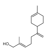 2-methyl-6-[(1S)-4-methylcyclohex-3-en-1-yl]hepta-2,6-dien-1-ol结构式