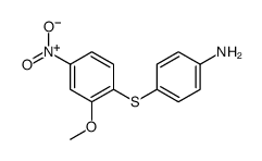 4-(2-methoxy-4-nitrophenyl)sulfanylaniline Structure