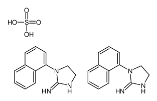 (1-naphthalen-1-yl-4,5-dihydroimidazol-2-yl)azanium,sulfate Structure