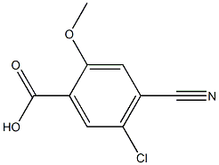 5-chloro-4-cyano-2-methoxybenzoic acid结构式