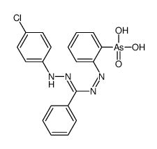 [2-[[N-(4-chloroanilino)-C-phenylcarbonimidoyl]diazenyl]phenyl]arsonic acid结构式