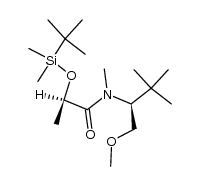 (R)-2-((tert-butyldimethylsilyl)oxy)-N-((S)-1-methoxy-3,3-dimethylbutan-2-yl)-N-methylpropanamide结构式