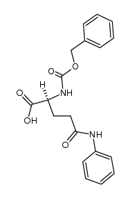 N2-benzyloxycarbonyl-N5-phenyl-L-glutamine Structure