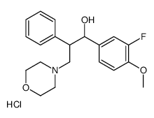 1-(3-fluoro-4-methoxyphenyl)-3-morpholin-4-yl-2-phenylpropan-1-ol,hydrochloride结构式