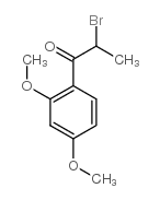 2-bromo-2-4-dimethoxypropiophenone structure