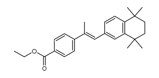 Ethyl (E)-4-[1-(5,6,7,8-Tetrahydro-5,5,8,8-tetramethyl-2-naphthalenyl)-2-propenyl]benzoate Structure