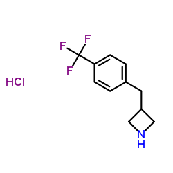 3-(4-(Trifluoromethyl)benzyl)azetidine hydrochloride Structure