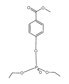 diethyl p-methoxycarbonylphenyl phosphate Structure