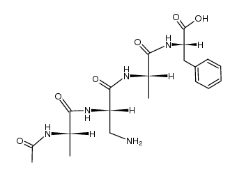 Ac-Ala-DAPA-Ala-Phe-OH Structure