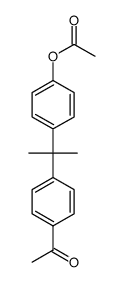 1-acetyl-4-{1-methyl-1-(4-acetyloxyphenyl)ethyl}benzene结构式