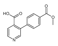 3-(4-methoxycarbonylphenyl)pyridine-4-carboxylic acid Structure