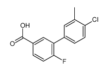 3-(4-chloro-3-methylphenyl)-4-fluorobenzoic acid结构式