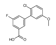 3-(2-chloro-5-methoxyphenyl)-5-fluorobenzoic acid Structure