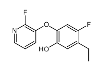 5-ethyl-4-fluoro-2-(2-fluoropyridin-3-yl)oxyphenol结构式