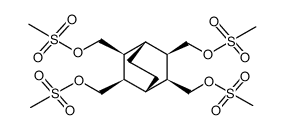 all-exo-2,3,5,6-Tetrakis(methansulfonyloxymethyl)bicyclo(2.2.2)octan结构式