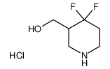 (4,4-Difluoropiperidin-3-Yl)Methanol Hydrochloride structure