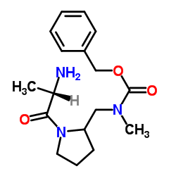 Benzyl [(1-alanyl-2-pyrrolidinyl)methyl]methylcarbamate结构式