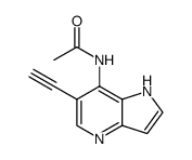 N-(6-ethynyl-1H-pyrrolo[3,2-b]pyridin-7-yl)acetamide Structure