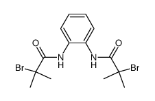 1,2-bis(2-bromo-2-methylpropanamido)benzene Structure