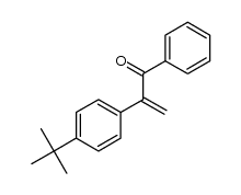 2-(4-tert-butylphenyl)-1-phenylprop-2-enone结构式