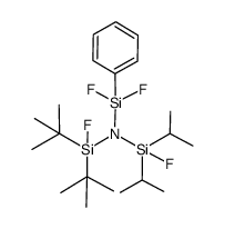 Di-tert-butylfluorsilyl(fluordiisopropylsilyl)(difluorphenylsilyl)amin Structure