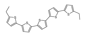 2,5-bis[5-(5-ethylthiophen-2-yl)thiophen-2-yl]thiophene结构式