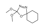 2,2-dimethoxy-1-oxa-3,4-diazaspiro[4.5]dec-3-ene结构式