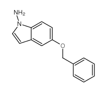 5-phenylmethoxyindol-1-amine structure