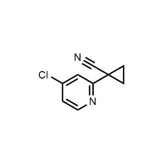 1-(4-氯吡啶-2-基)环丙烷-1-甲腈结构式