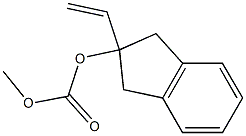 Carbonic acid methyl ester 2-vinyl-indan-2-yl ester结构式