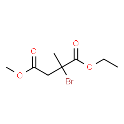 Butanedioic acid, 2-bromo-2-methyl-, 1-ethyl 4-methyl ester (9CI) structure