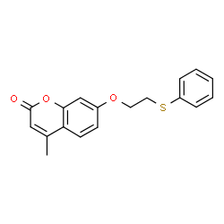 4-Methyl-7-[2-(phenylsulfanyl)ethoxy]-2H-chromen-2-one Structure