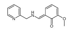 2-methoxy-6-[(pyridin-2-ylmethylamino)methylidene]cyclohexa-2,4-dien-1-one Structure