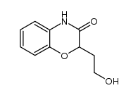 3,4-Dihydro-2-(2-hydroxyethyl)-3-oxo-2H-1,4-benzoxazine结构式