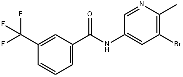 N-(5-溴-6-甲基-3-吡啶基)-3-(三氟甲基)苯甲酰胺图片