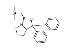 (R)-1-aza-2-bora-2-((triMethylsilyl)Methyl)-3-oxa-4,4-diphenylbicyclooctane Structure