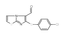 6-[(4-氯苯基)硫代]咪唑[2,1-B][1,3]噻唑-5-甲醛结构式