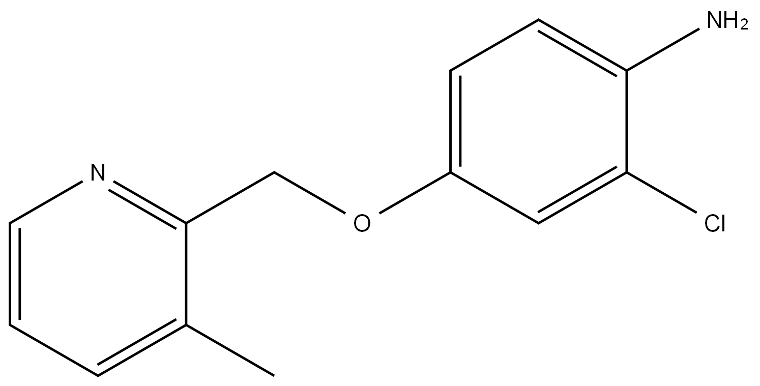 2-chloro-4-((3-methylpyridin-2-yl)methoxy)aniline(WXC08782) Structure