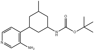 (3-(3-氨基吡啶-4-基)-5-甲基环己基)氨基甲酸叔丁酯图片