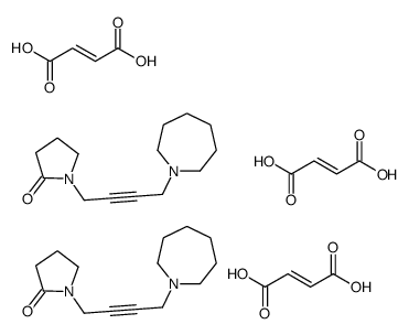 1-[4-(azepan-1-yl)but-2-ynyl]pyrrolidin-2-one,(E)-but-2-enedioic acid结构式