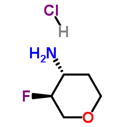 (3S,4R)-3-氟恶烷-4-胺盐酸盐结构式