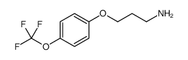 3-(4-(TRIFLUOROMETHOXY)PHENOXY)PROPAN-1-AMINE结构式