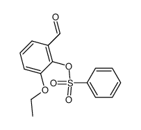 Benzaldehyde, 3-ethoxy-2-[(phenylsulfonyl)oxy]- picture