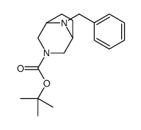 tert-butyl 8-benzyl-3,8-diazabicyclo[3.2.1]octane-3-carboxylate structure